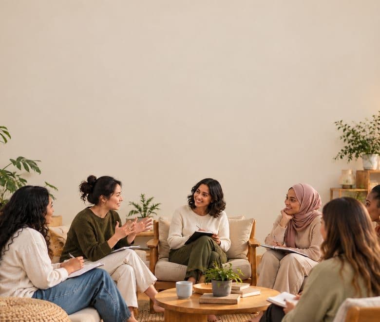 A group workshop session